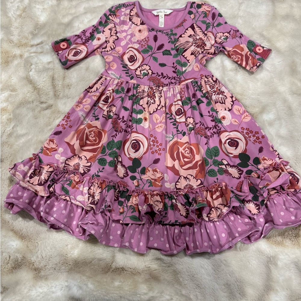 Matilda Jane Purple Floral Kids Dress